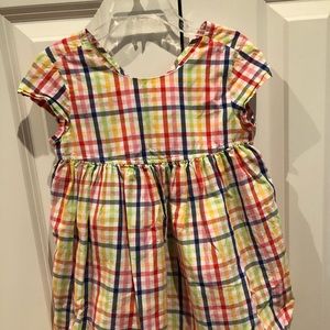 Hanna Andersson plaid dress. Size 100.  EUC